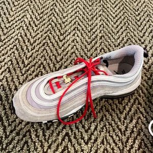 Air Max 97s, good condition, worn few times, neutral suede patterns